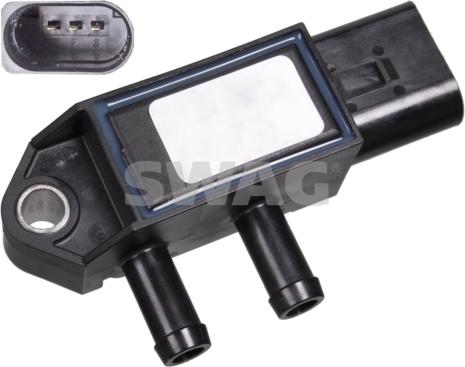 Swag 30 10 0853 - Capteur, pression des gaz échappement droxauto.com