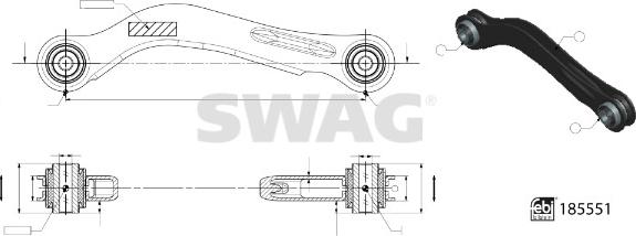 Swag 33 10 9967 - Bras de liaison, suspension de roue droxauto.com