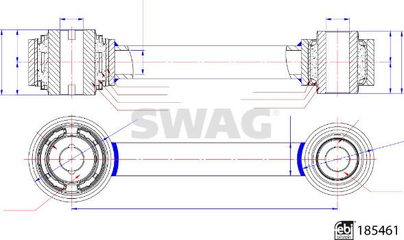 Swag 33 10 9927 - Biellette de barre stabilisatrice droxauto.com