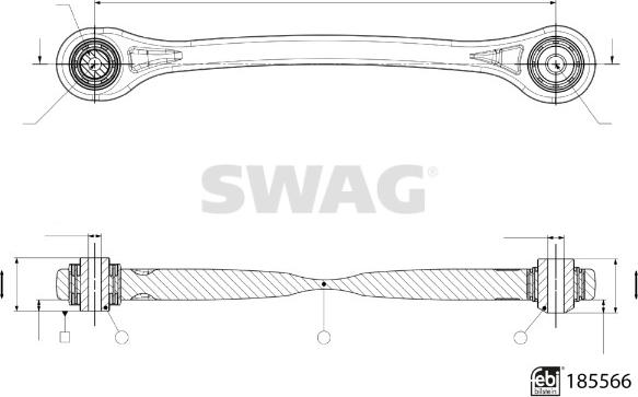 Swag 33 10 9977 - Bras de liaison, suspension de roue droxauto.com