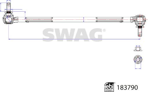 Swag 33 10 9691 - Entretoise / tige, stabilisateur droxauto.com