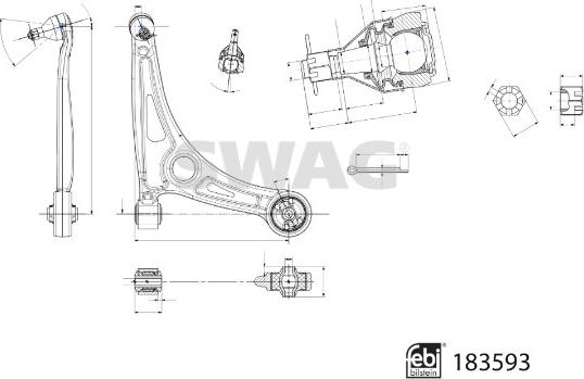 Swag 33 10 9060 - Bras de liaison, suspension de roue droxauto.com
