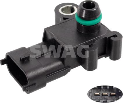 Swag 33 10 2195 - Capteur, pression de suralimentation droxauto.com