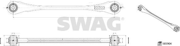 Swag 33 11 0145 - Bras de liaison, suspension de roue droxauto.com