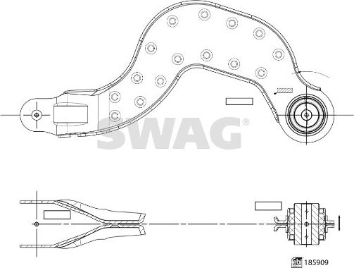 Swag 33 11 0150 - Bras de liaison, suspension de roue droxauto.com
