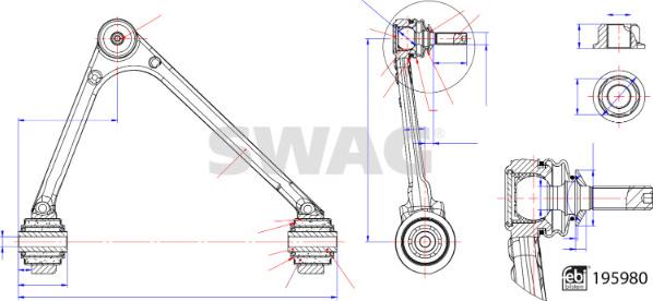 Swag 33 11 1935 - Bras de liaison, suspension de roue droxauto.com