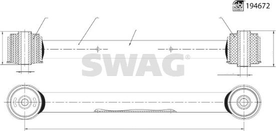 Swag 33 11 1699 - Bras de liaison, suspension de roue droxauto.com