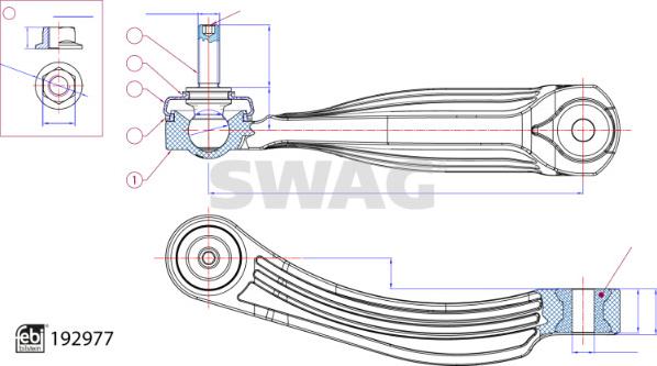 Swag 33 11 1101 - Entretoise / tige, stabilisateur droxauto.com