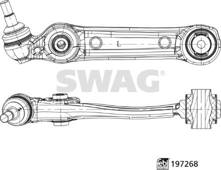 Swag 33 11 2537 - Bras de liaison, suspension de roue droxauto.com