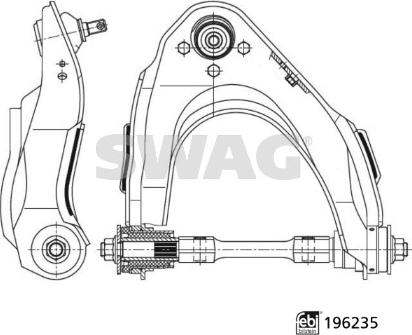 Swag 33 11 2072 - Bras de liaison, suspension de roue droxauto.com
