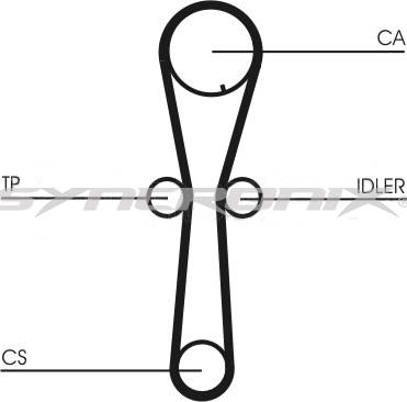 SYNCRONIX SY110954 - Kit de distribution droxauto.com