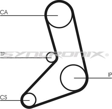 SYNCRONIX SY0542N - Courroie de distribution droxauto.com