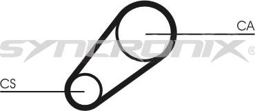 SYNCRONIX SY0648N - Courroie de distribution droxauto.com