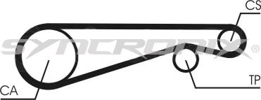 SYNCRONIX SY0653N - Courroie de distribution droxauto.com