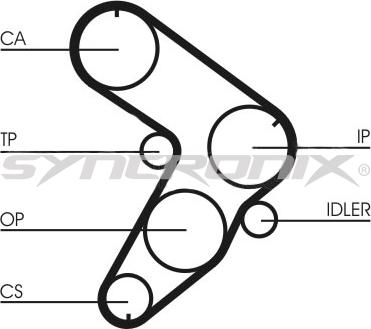 SYNCRONIX SY0678N - Courroie de distribution droxauto.com