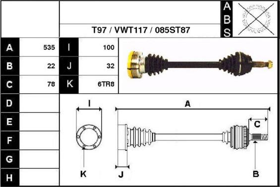 Technika 67085 - Arbre de transmission droxauto.com
