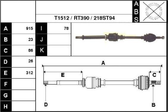 Technika 38218 - Arbre de transmission droxauto.com