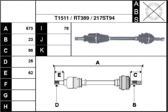 Technika 38217 - Arbre de transmission droxauto.com