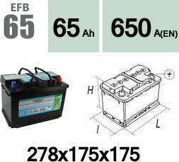 Technika EFB65 - Batterie de démarrage droxauto.com