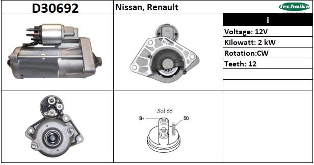 Technika D30692 - Démarreur droxauto.com