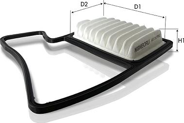 Tecneco Filters AR1767PMJ - Filtre à air droxauto.com