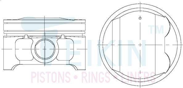 Teikin 44342.025 - Piston droxauto.com