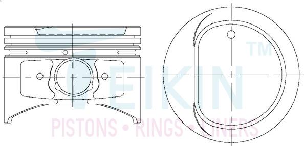 Teikin 46607.050 - Piston droxauto.com