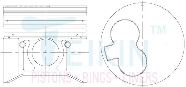 Teikin 46112.050 - Piston droxauto.com