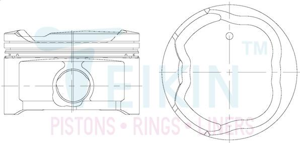 Teikin 46360.STD - Piston droxauto.com
