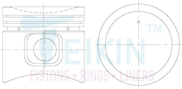 Teikin 48102.050 - Piston droxauto.com