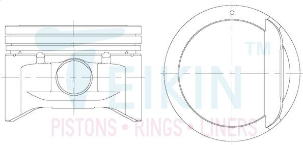 Teikin 51151.025 - Piston droxauto.com