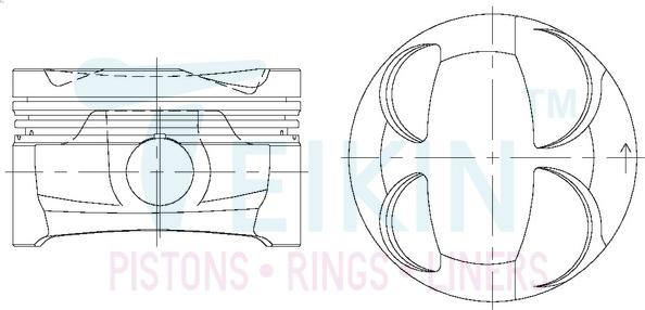 Teikin 67108.025 - Piston droxauto.com