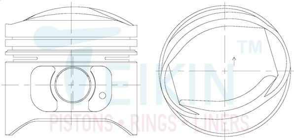 Teikin 35173.050 - Piston droxauto.com