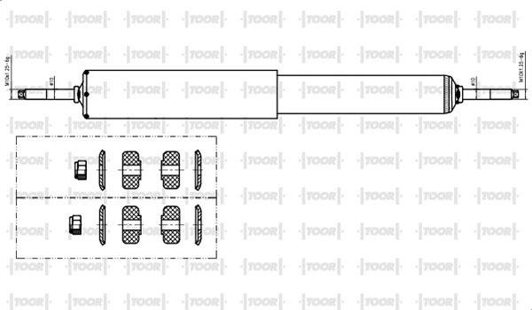 TOOR SG54750 - Amortisseur droxauto.com