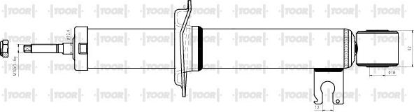 TOOR SG52740 - Amortisseur droxauto.com