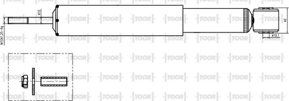 TOOR SG57870 - Amortisseur droxauto.com