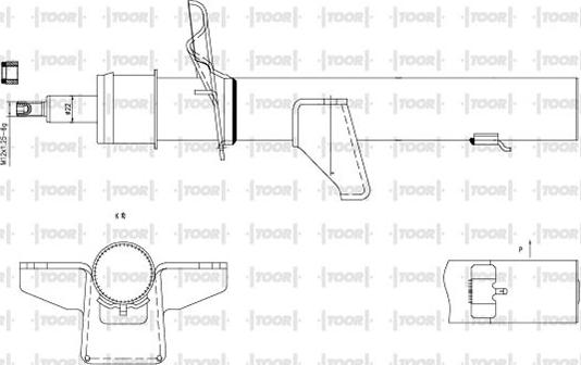 TOOR SG57740 - Amortisseur droxauto.com