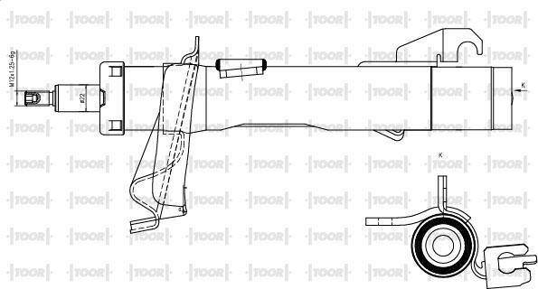 TOOR SG11781 - Amortisseur droxauto.com