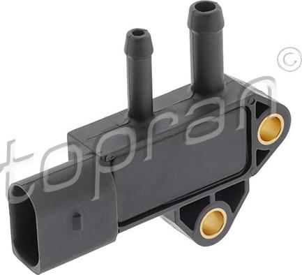 Topran 600 836 - Capteur, pression des gaz échappement droxauto.com