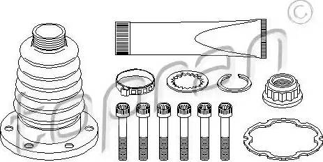 Topran 108 215 - Joint-soufflet, arbre de commande droxauto.com