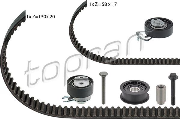 Topran 111 195 - Kit de distribution droxauto.com