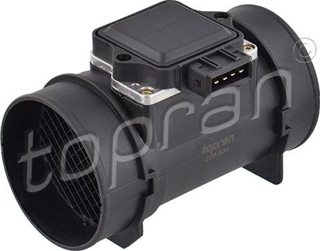 Topran 205 634 - Débitmètre de masse d'air droxauto.com