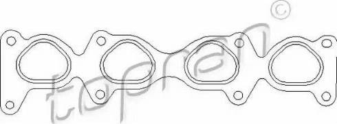 Topran 207 614 - Joint d'étanchéité, collecteur d'admission droxauto.com