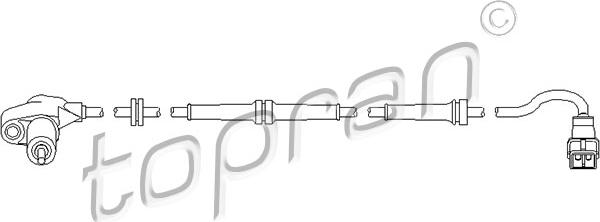 Topran 721 605 - Capteur, vitesse de roue droxauto.com