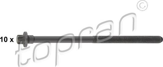 Topran 722 341 - Jeu de boulons de culasse de cylindre droxauto.com
