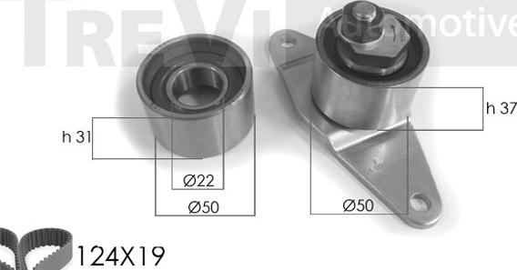 Trevi Automotive KD1007 - Kit de distribution droxauto.com