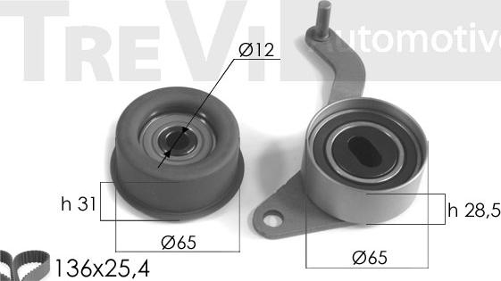 Trevi Automotive KD1076 - Kit de distribution droxauto.com