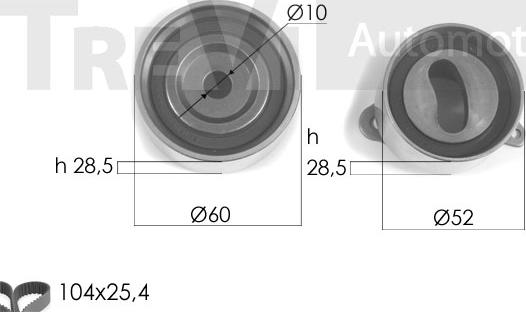 Trevi Automotive KD1149 - Kit de distribution droxauto.com