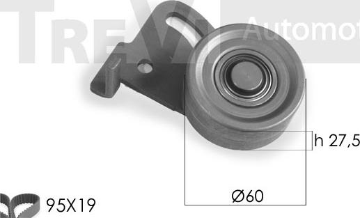 Trevi Automotive KD1146 - Kit de distribution droxauto.com