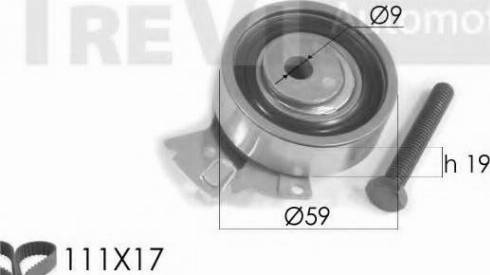 Trevi Automotive KD1130 - Kit de distribution droxauto.com